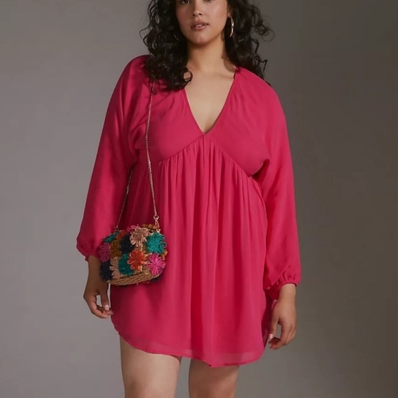 *Anthropologie Forever That Girl Sheer Flowy Mini Dress - Picture 2 of 7